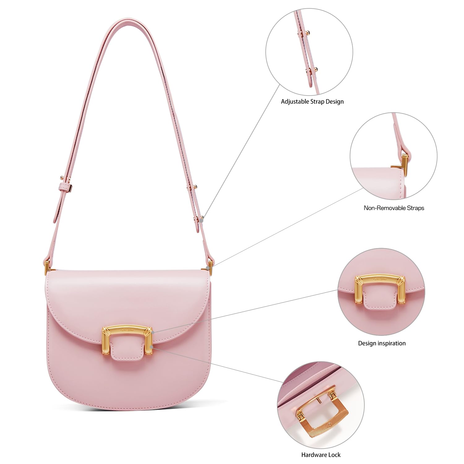 LA FESTIN Leather Cross body Bag For Girls New Women's bag Fashion Shoulder Bag Lady Wallet