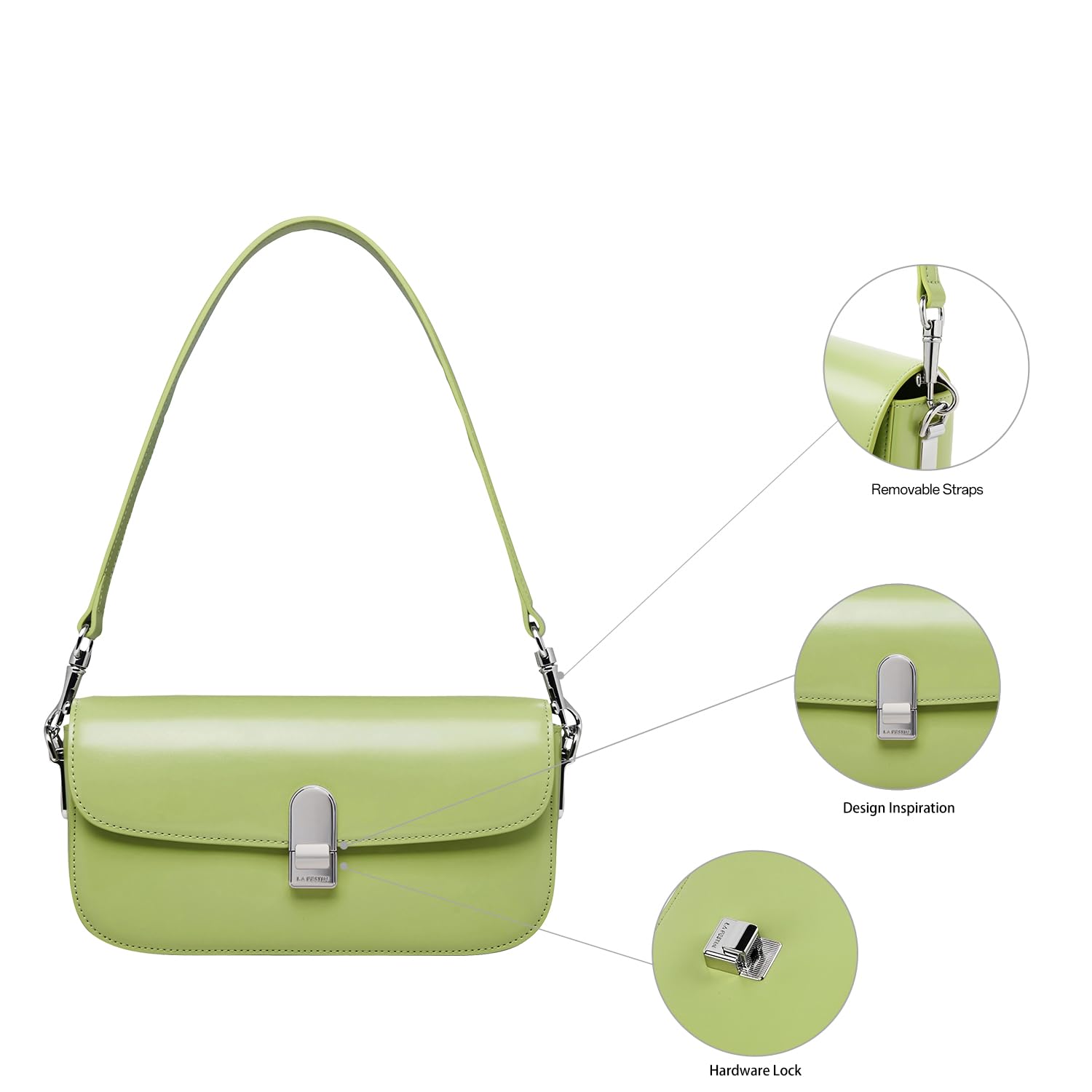 LA FESTIN Crossbody Purses Ladies Shoulder Bag Trendy Women's Handbags Designer Satchel Bags