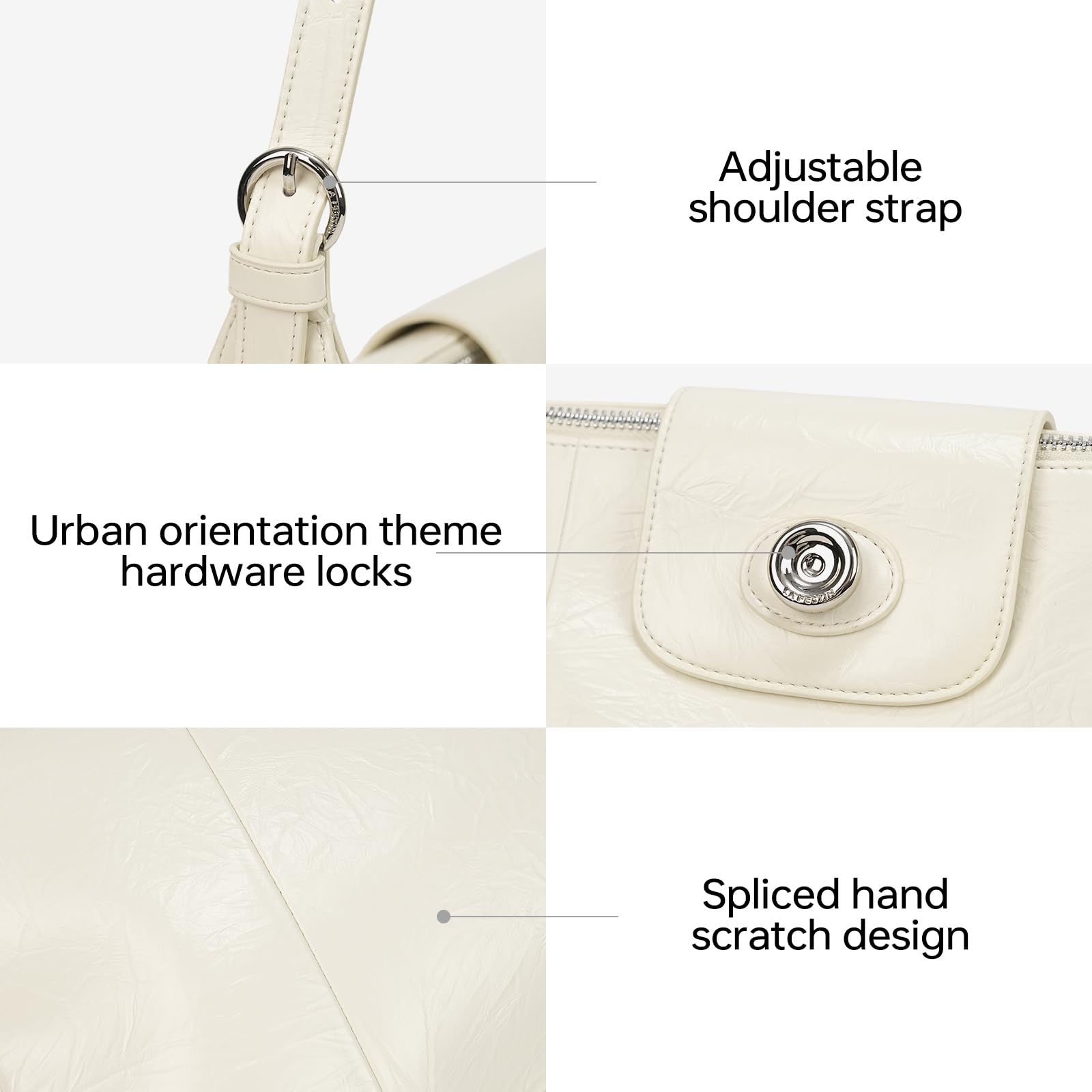 LA FESTIN Original Tote Bag for Women Large Hobo Bag Shoulder Bag with Adjustable Strap Crossbody Bags