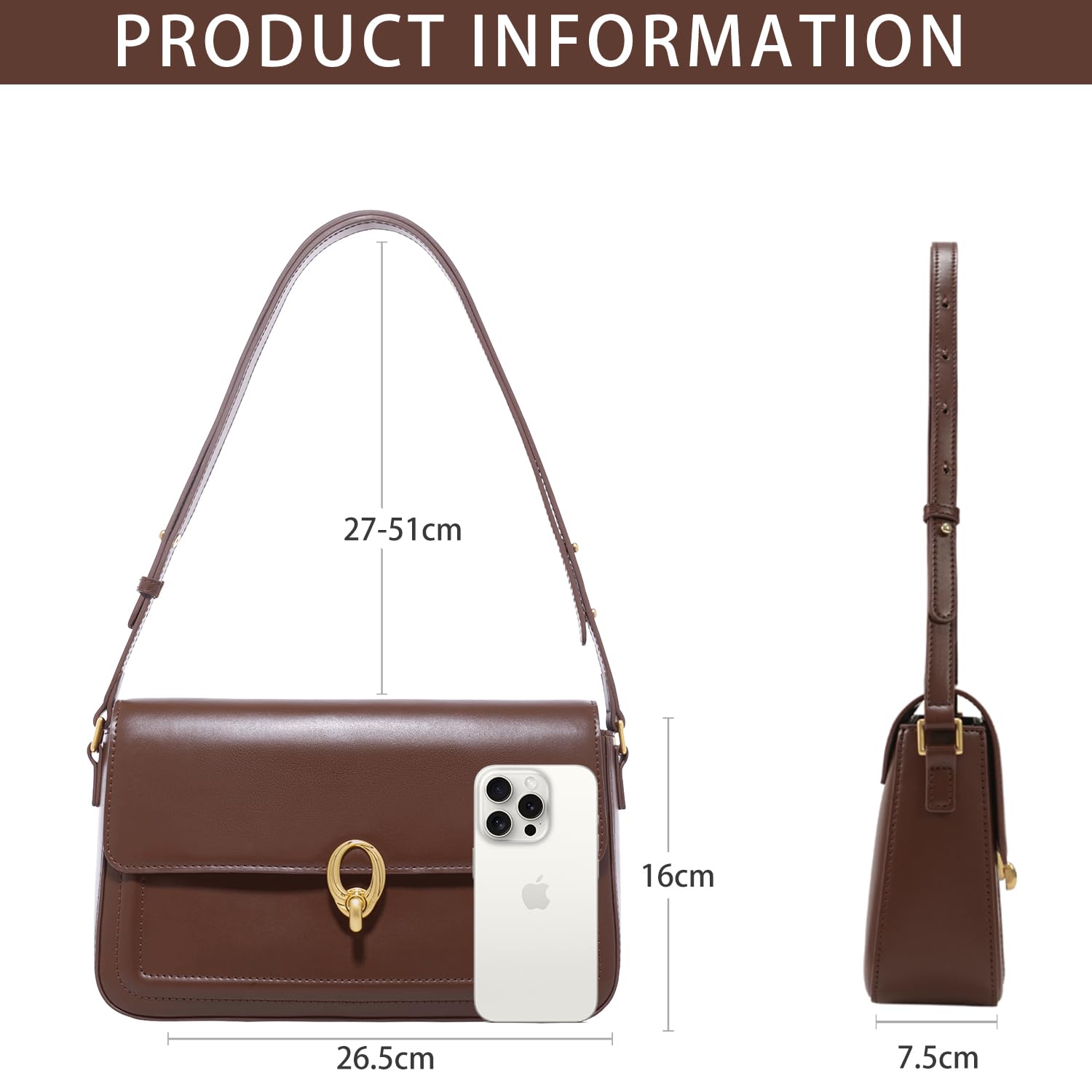 LA FESTIN Women Designer Bag Leather Shoulder Bag Fashion Design Handbag Cross body Bags