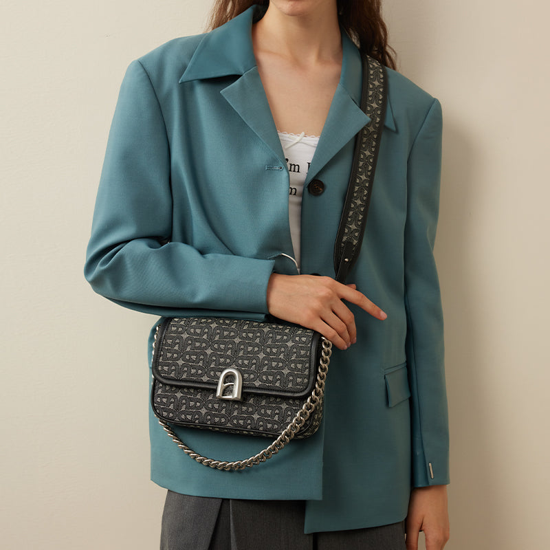LA FESTIN Denim Crossbody Bag Fashion Design Shoulder Bag Lady Wallet Women Handbag Retro Pattern