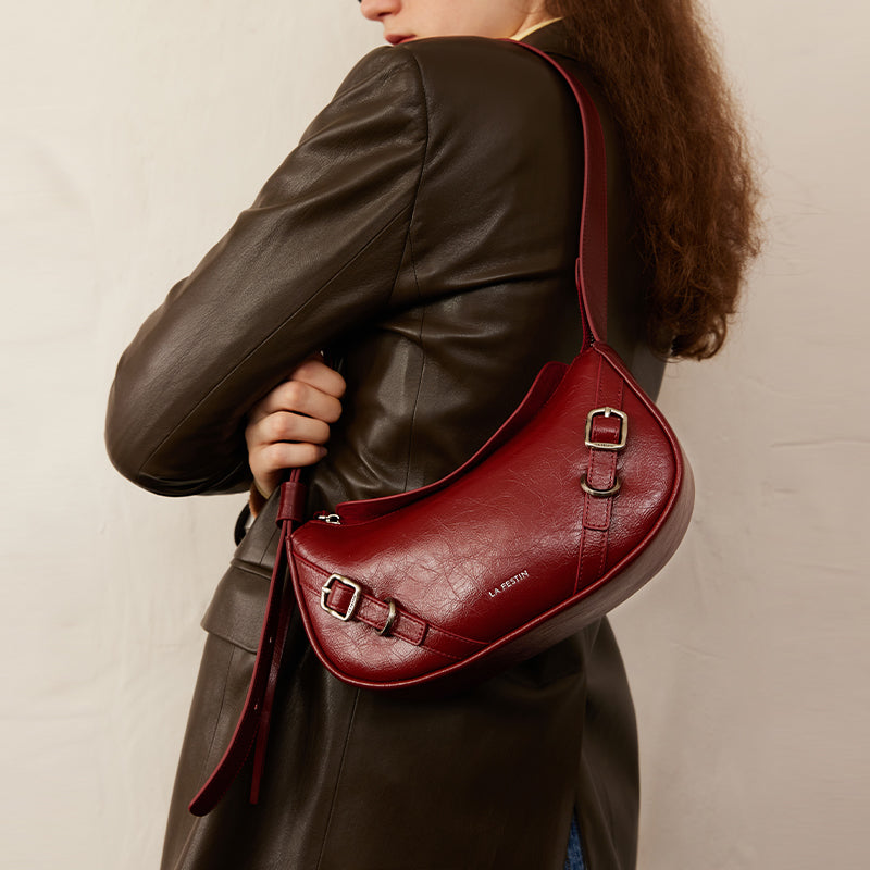 LA FESTIN Original Women Bag New y2k Shoulder Bag Ladies Retro Crossbody Bags with Adjustable Strap