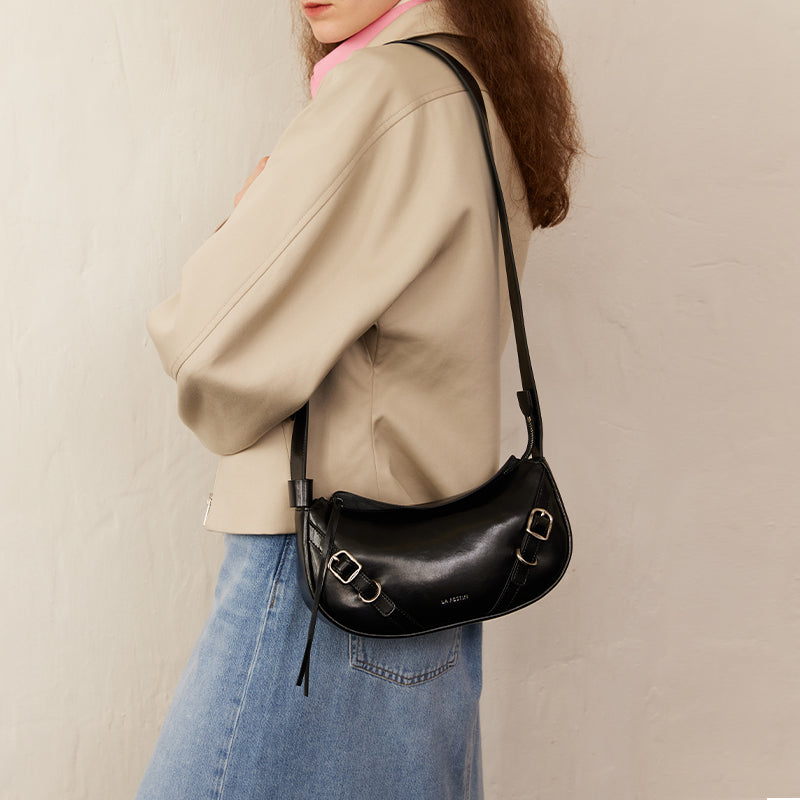 LA FESTIN Original Women Bag New y2k Shoulder Bag Ladies Retro Crossbody Bags with Adjustable Strap