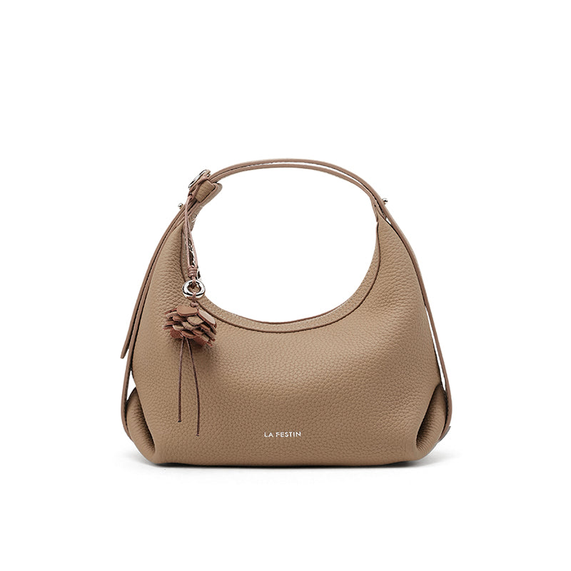 LA FESTIN Original Handbag Women New Shoulder Bags Leather Bag Fashion Half Moon Bag Cross body Bag