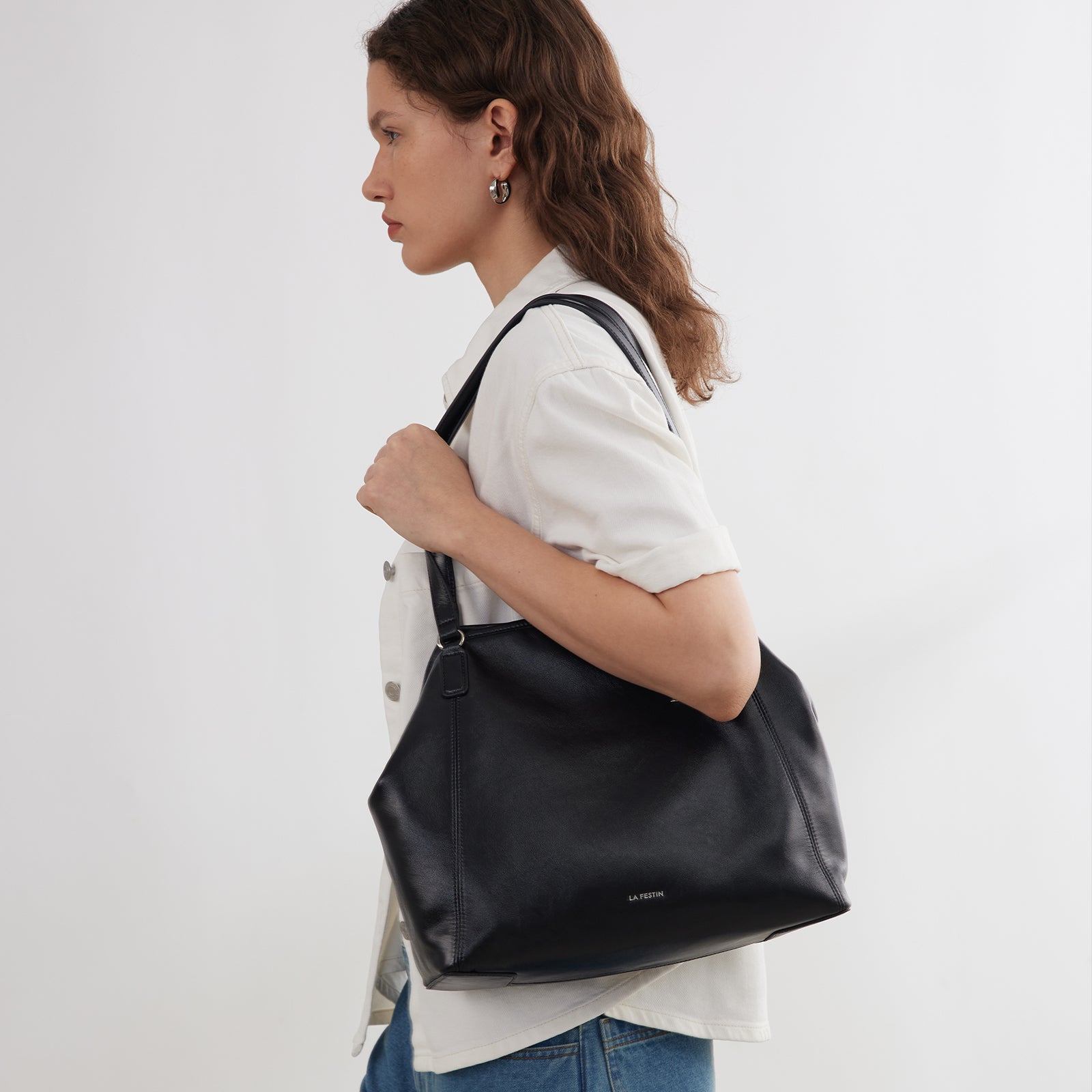 LA FESTIN Women's bag New Casual Tote Bags Large Capacity Bags Leather Bag Fashion Shoulder Bags Travel Bags