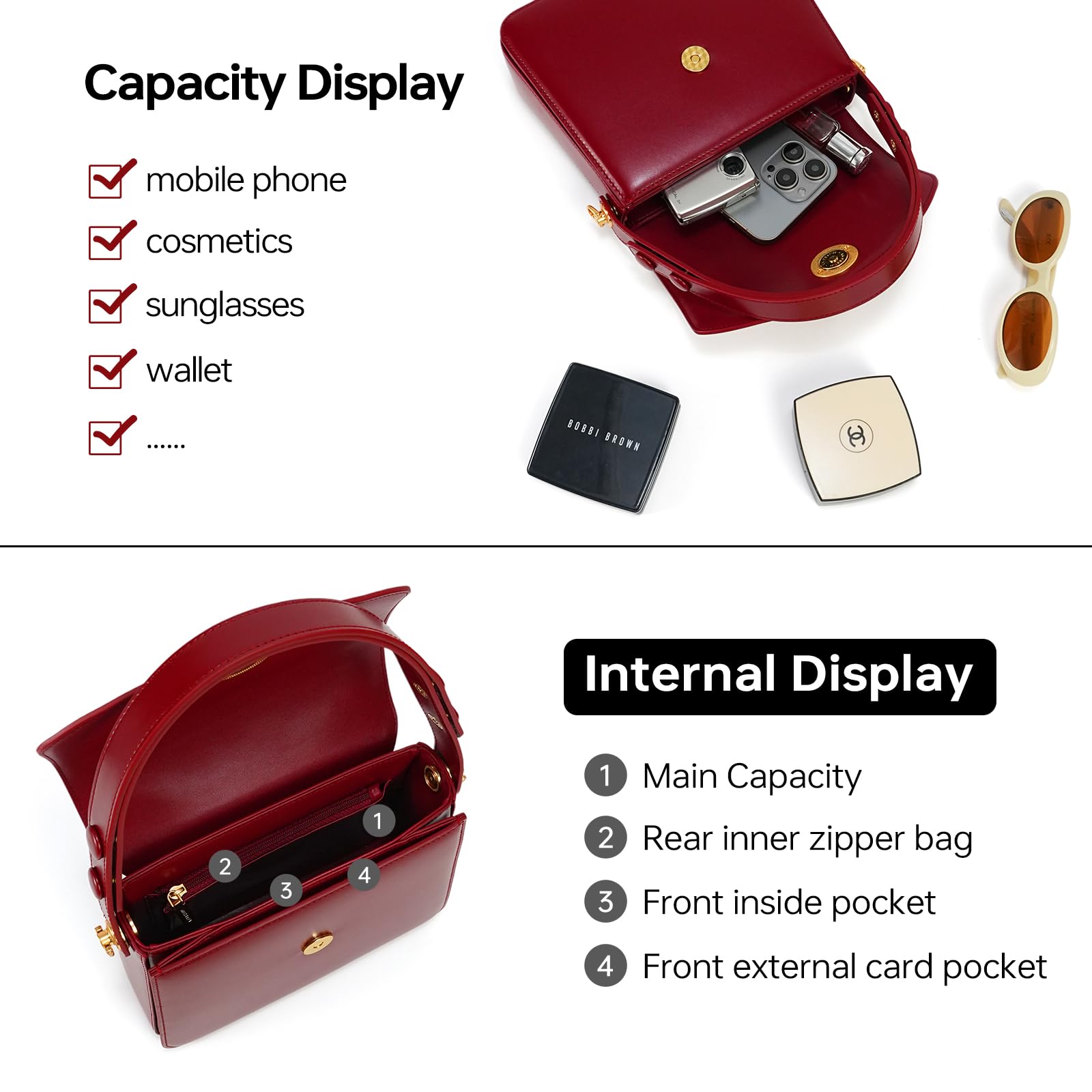 LA FESTIN Original Top Handle Bag Women's bag Fashion Shoulder Bag Classic Ladies Bag Cross body Bags