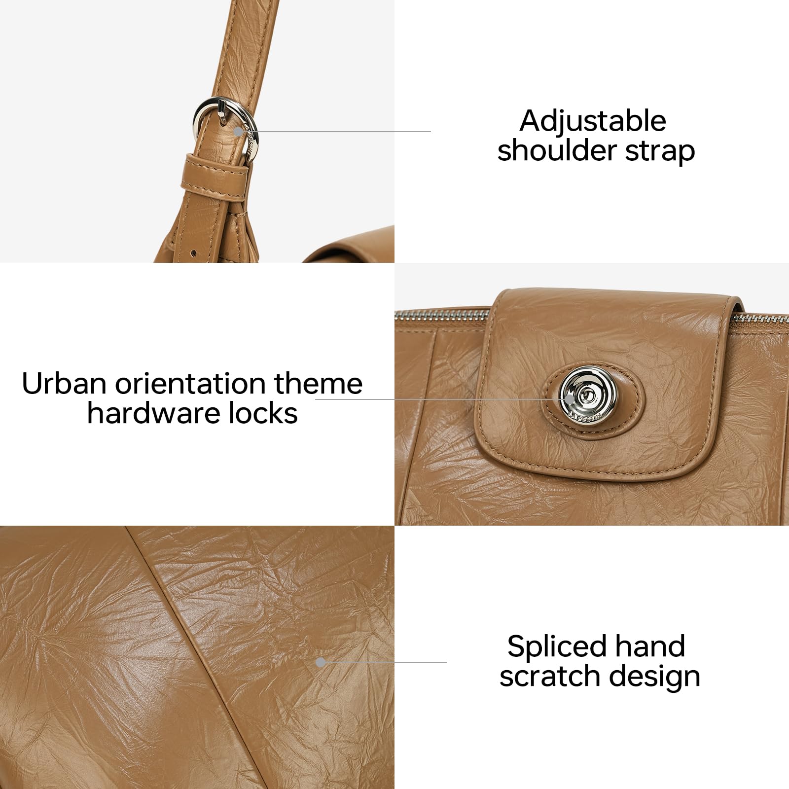 LA FESTIN Original Tote Bag for Women Large Hobo Bag Shoulder Bag with Adjustable Strap Crossbody Bags