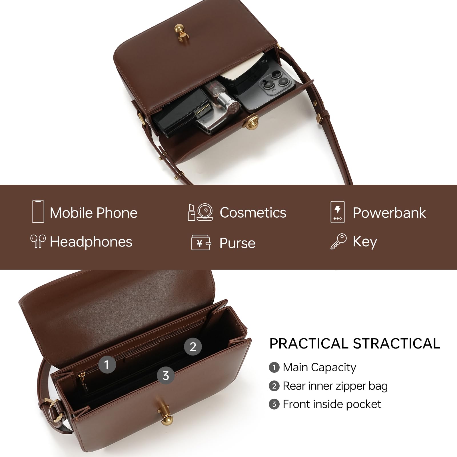 LA FESTIN Original Mini Women Bag Cross Body Bag Fashion Shoulder Bag Vintage Small Square Bag