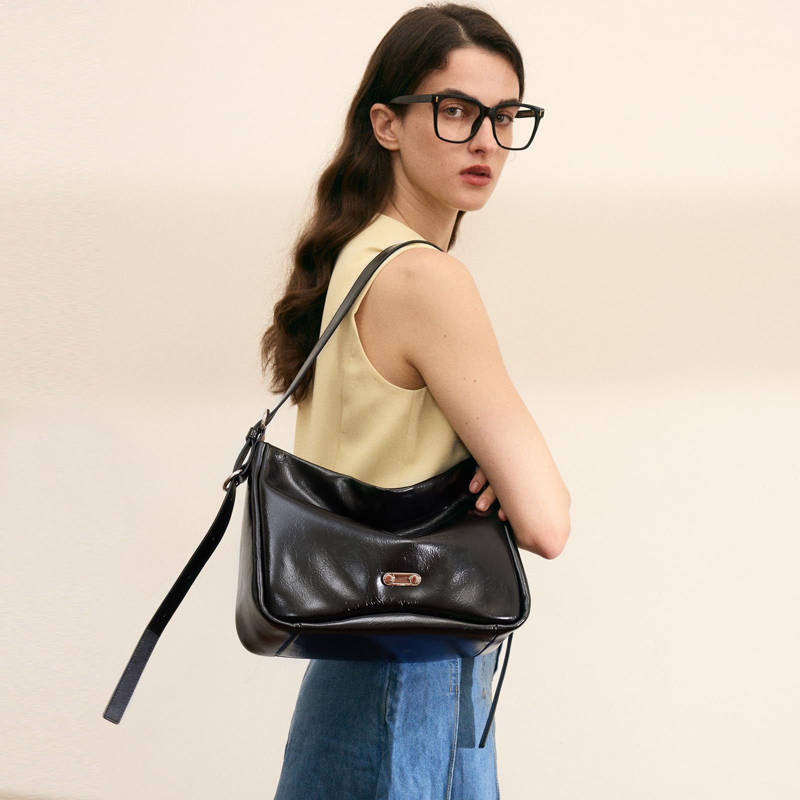 LA FESTIN Original Leather Hobo Bag Women Bag New Shoulder Crossbody Bag Fashion Tote Bags Ladies Bags