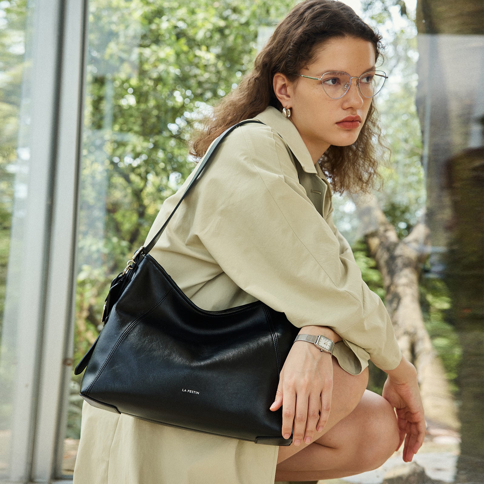 LA FESTIN Hobo Bag Large Handbag For Women New Trend Shoulder Bag Female Crossbody Bag