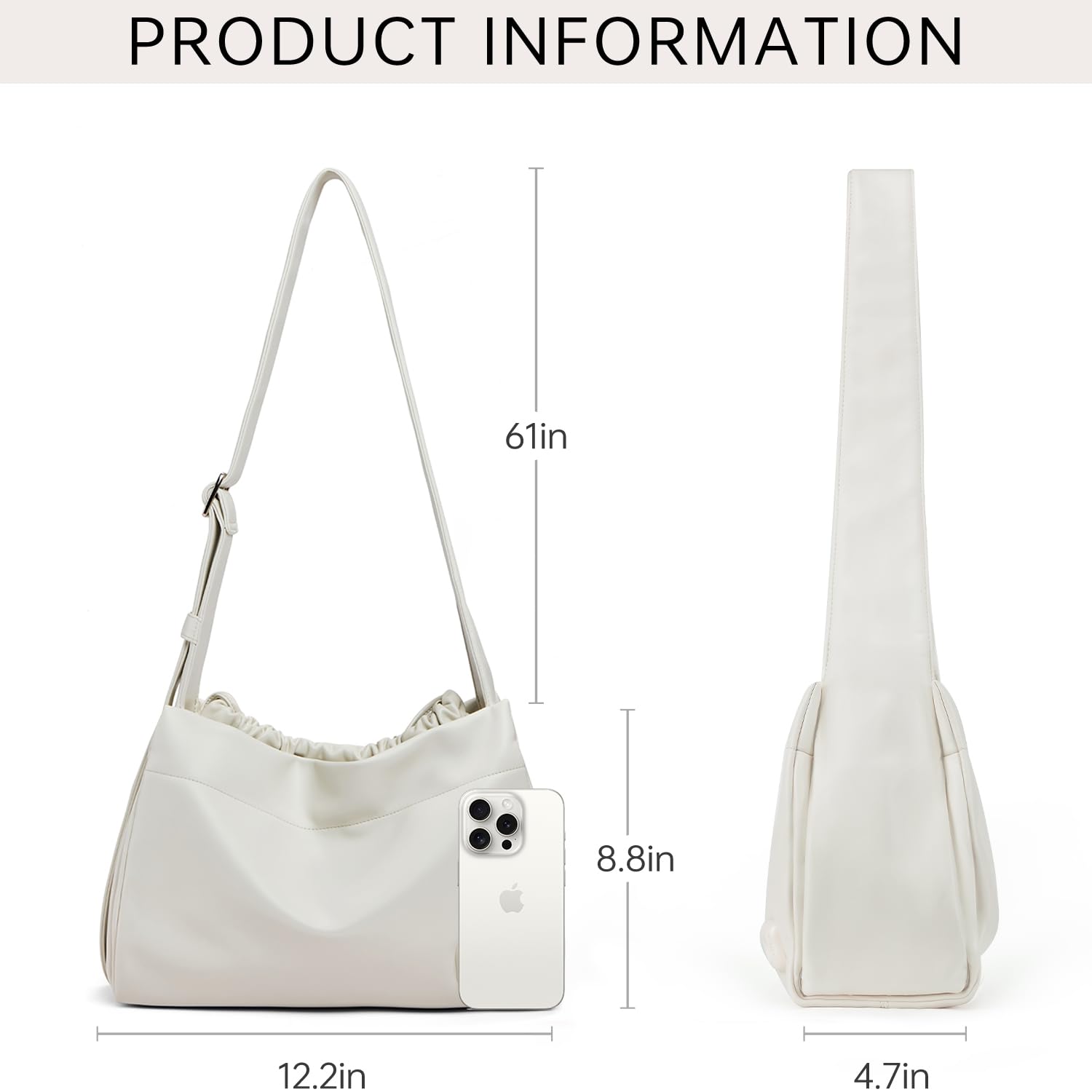 LA FESTIN Leather Cross body Hobo Bag New Women's bag Fashion Design Tote Bags Large Shoulder Bag