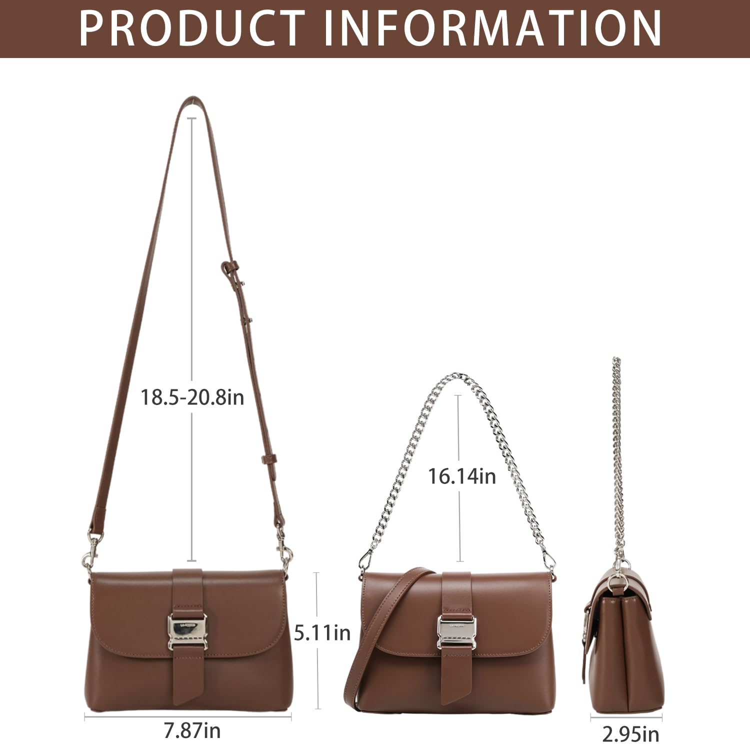 LA FESTIN Handbag Women Fashion Design Chain Bag Female Cross body Bag New Shoulder Bag