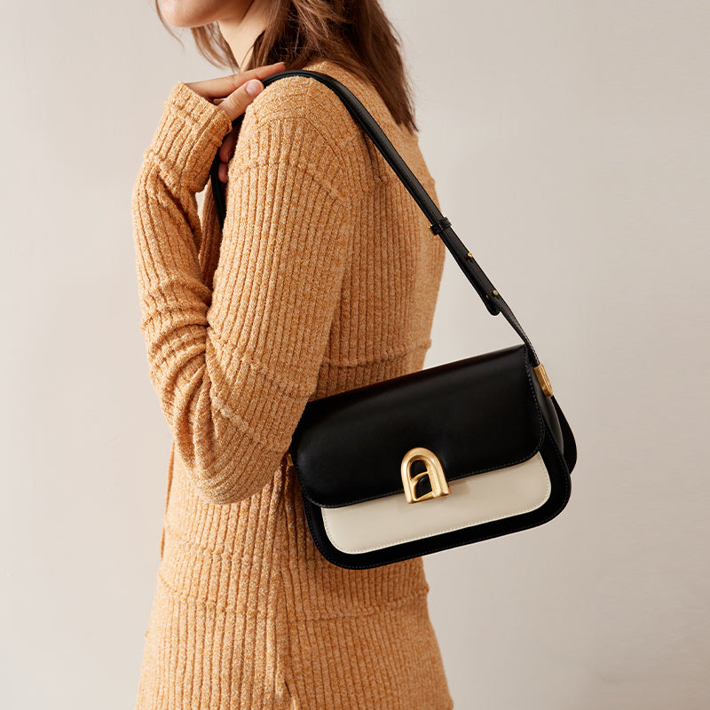 LA FESTIN Women Leather Shoulder Bag with Adjustable Strap Trend Cross body Bags Fashion Handbag