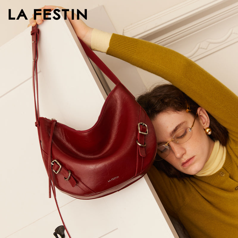 LA FESTIN Original Women Bag New Design Shoulder Bag with Adjustable Strap Fashion Crossbody Bag Hobo Bags