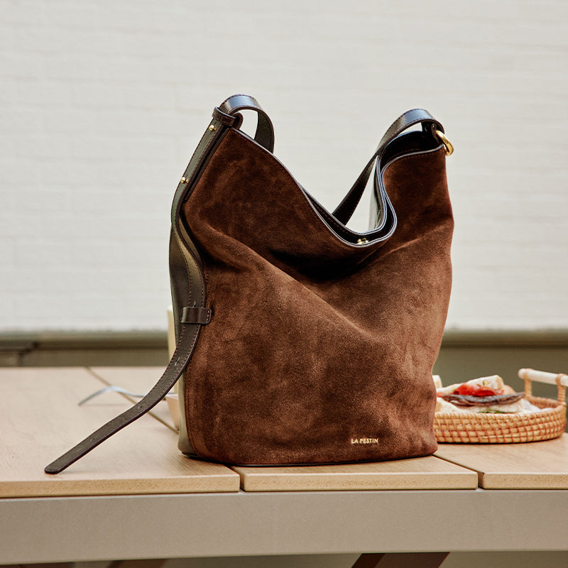 LA FESTIN Bucket Bag Luxury Shoulder Bag for Woman Fashion Leather Bag with Adjustable Strap Crossbody Bag