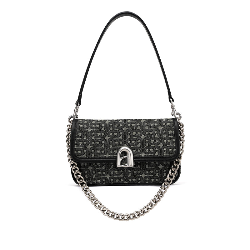 LA FESTIN Denim Crossbody Bag Fashion Design Shoulder Bag Lady Wallet Women Handbag Retro Pattern