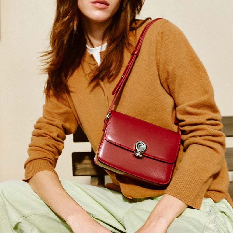 LA FESTIN Small Square Bag Fashion Women's bag Trend Shoulder Bag New Ladies Leather Handbag