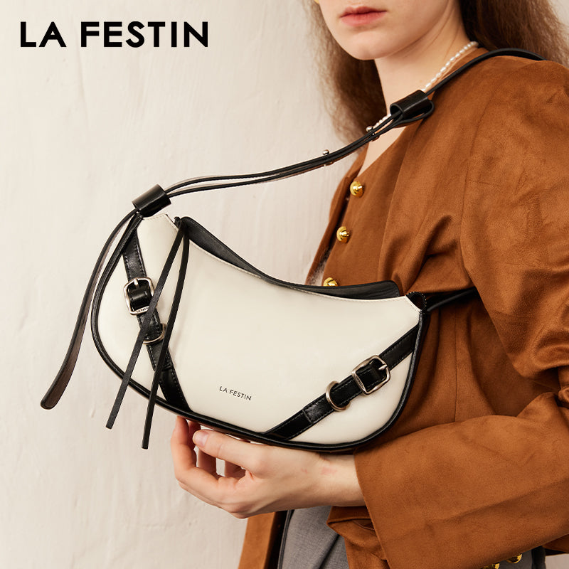 LA FESTIN Original Women Bag New y2k Shoulder Bag Ladies Retro Crossbody Bags with Adjustable Strap