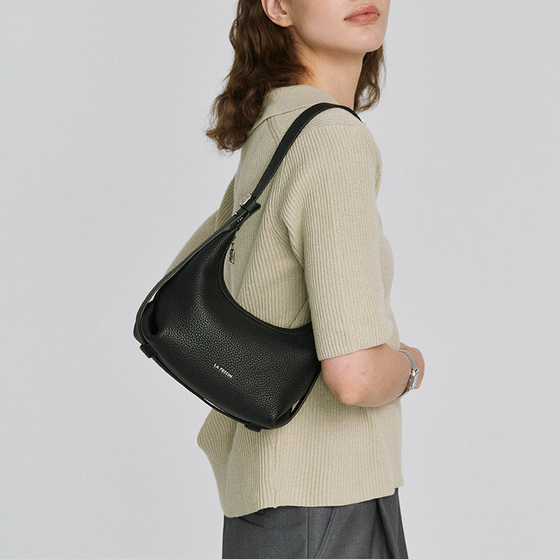 LA FESTIN Original Handbag Women New Shoulder Bags Leather Bag Fashion Half Moon Bag Cross body Bag