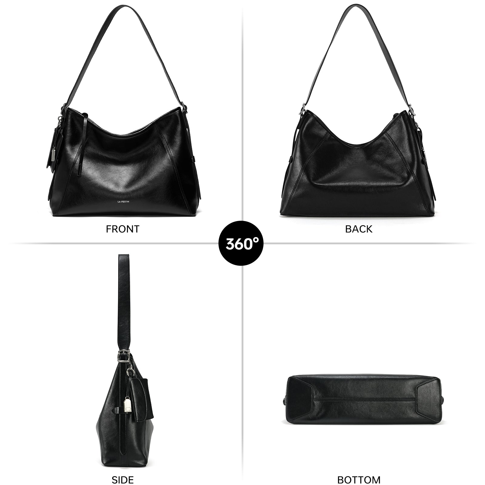 LA FESTIN Hobo Bag Large Handbag For Women New Trend Shoulder Bag Female Crossbody Bag