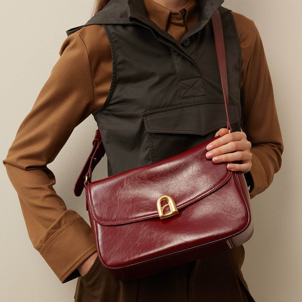 LA FESTIN Leather Satchel Bag 2025 New Women's bag Fashion Design Tote Bags Female Handbag Shoulder Bag