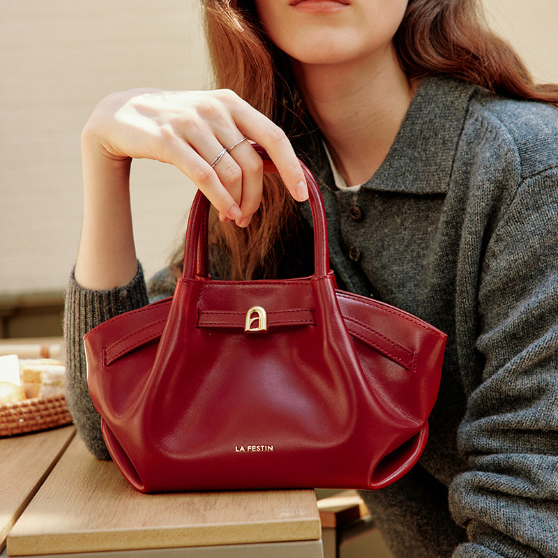 LA FESTIN Handbag Women Small Bag Top Handle Purse Lady Leather Bag Shoulder Bag Cross body Bag