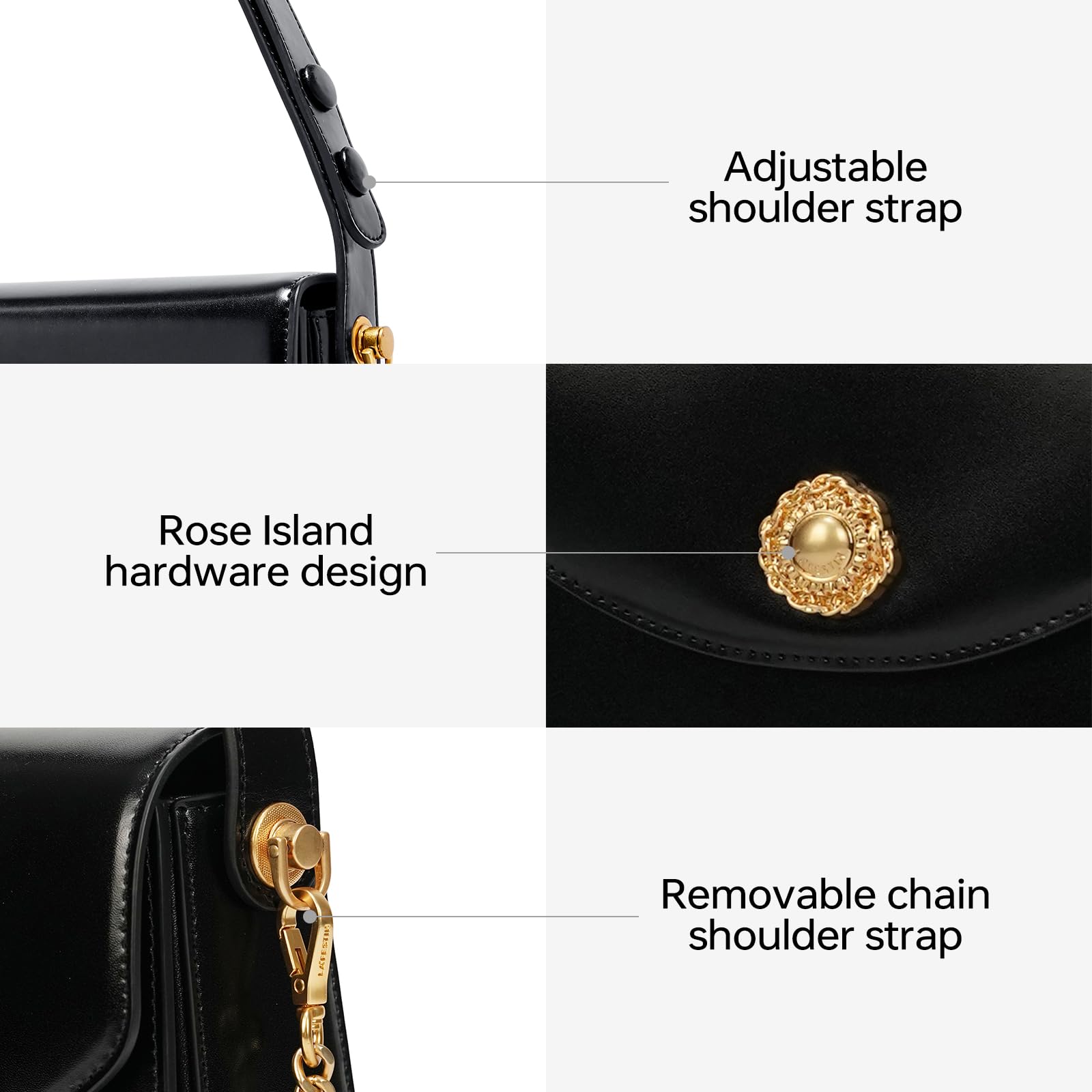 Black Top Handle Bag