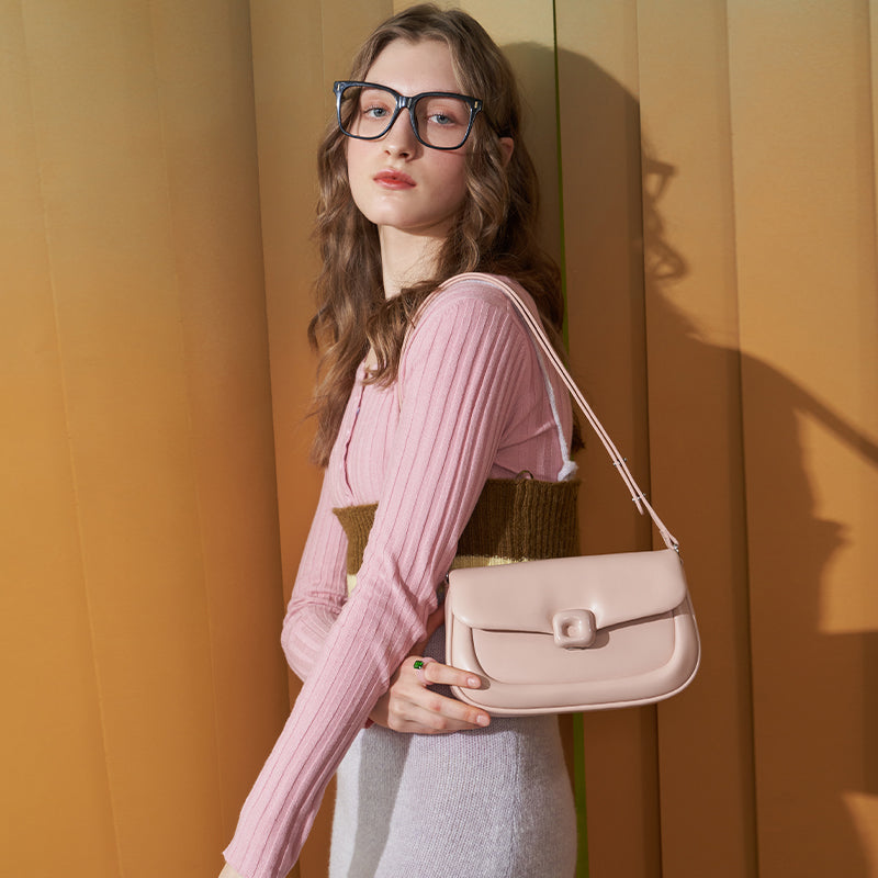 LA FESTIN Leather Envelope Bag Women Bags Fashion Design Cross body Bags Lady Handbag