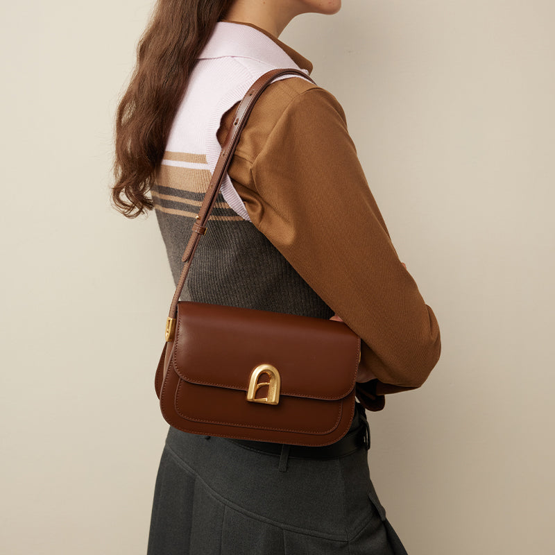LA FESTIN Women Leather Shoulder Bag with Adjustable Strap Trend Cross body Bags Fashion Handbag