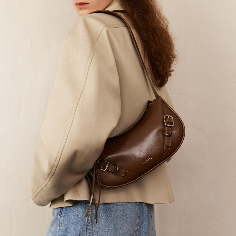 LA FESTIN Original Women Bag New y2k Shoulder Bag Ladies Retro Crossbody Bags with Adjustable Strap