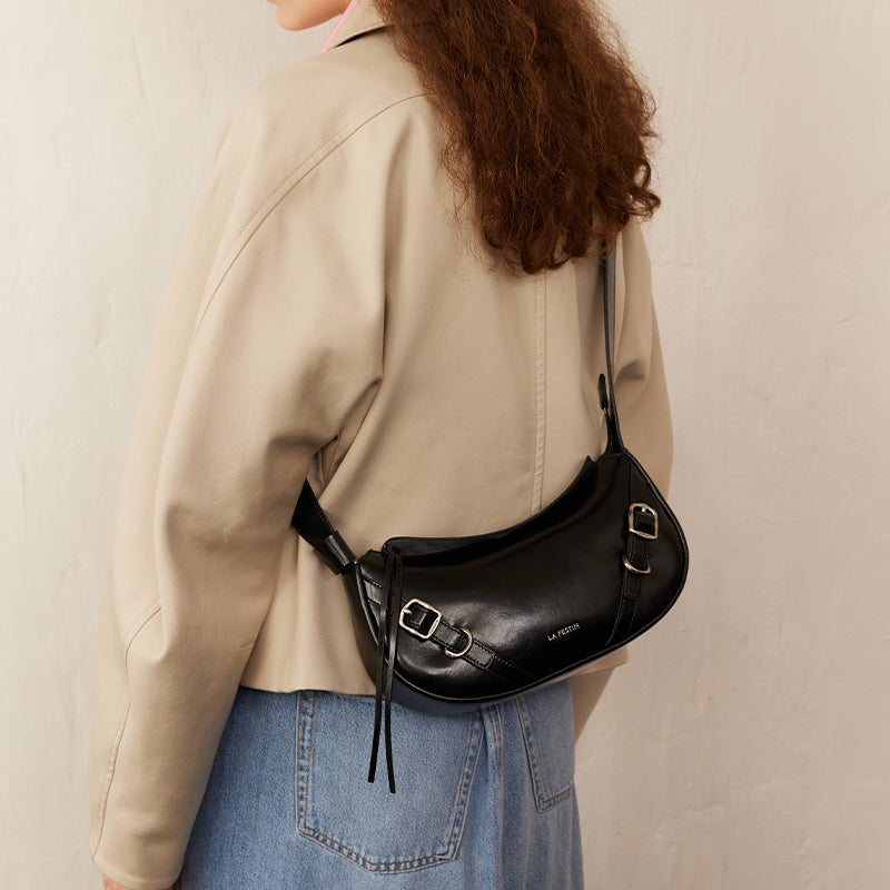 LA FESTIN Original Women Bag New y2k Shoulder Bag Ladies Retro Crossbody Bags with Adjustable Strap