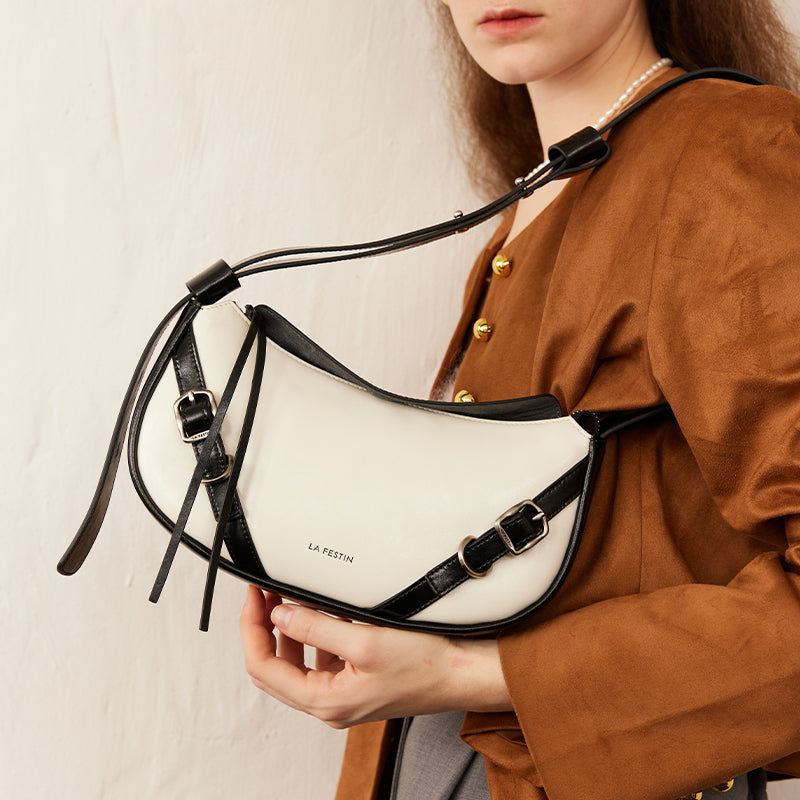 LA FESTIN Original Women Bag New y2k Shoulder Bag Ladies Retro Crossbody Bags with Adjustable Strap