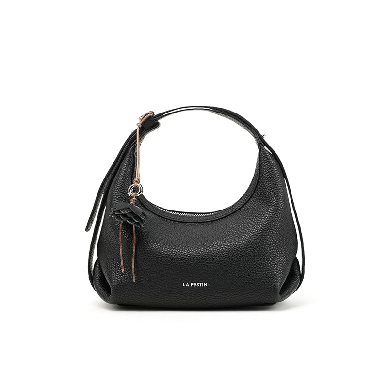 LA FESTIN Original Handbag Women New Shoulder Bags Leather Bag Fashion Half Moon Bag Cross body Bag