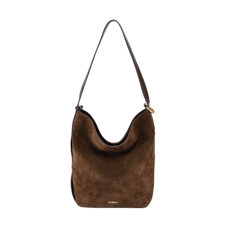 LA FESTIN Bucket Bag Luxury Shoulder Bag for Woman Fashion Leather Bag with Adjustable Strap Crossbody Bag