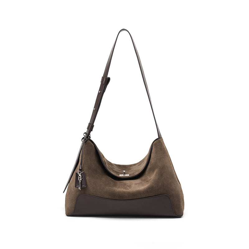 LA FESTIN Shoulder Bag Large Capacity Bag Cross body Tote Bags for women Suede Leather Bag