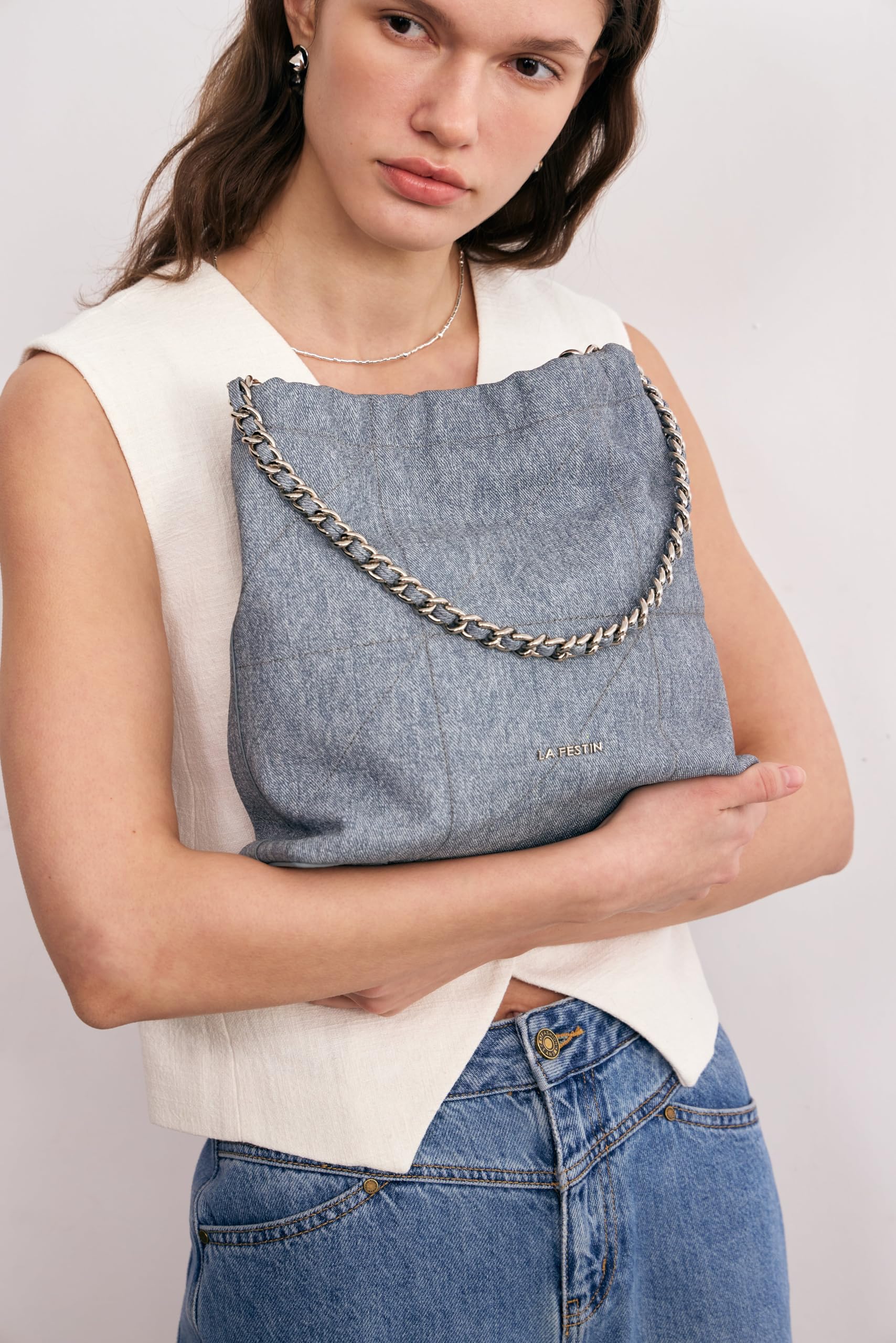 LA FESTIN Shoulder Bag Women Large Bag Fashion Designer Cross body bag Ladies Purses Chain Bag
