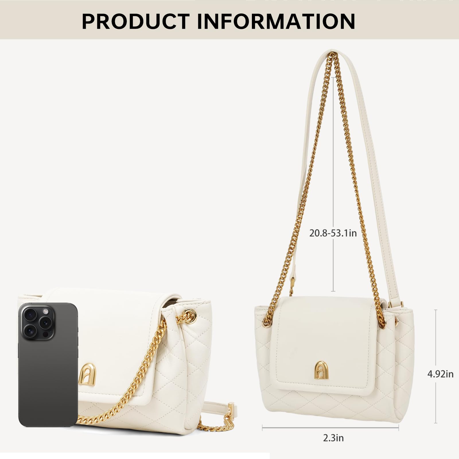 LAFESTIN Women Bag Trendy Shoulder Bag Small Chain Bags Soft Clutch Handbags Cross body Bags