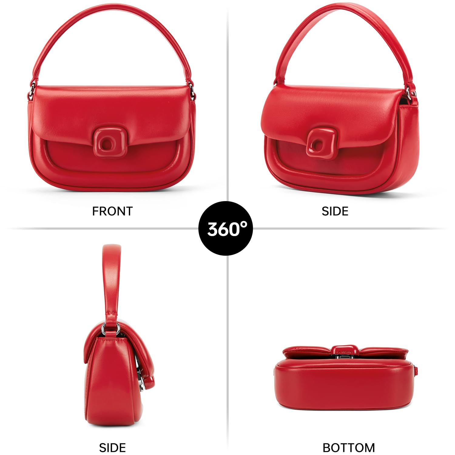 LA FESTIN Top Handle Bag For Women Fashion Design Shoulder Bag with Adjustable Cross body Bag