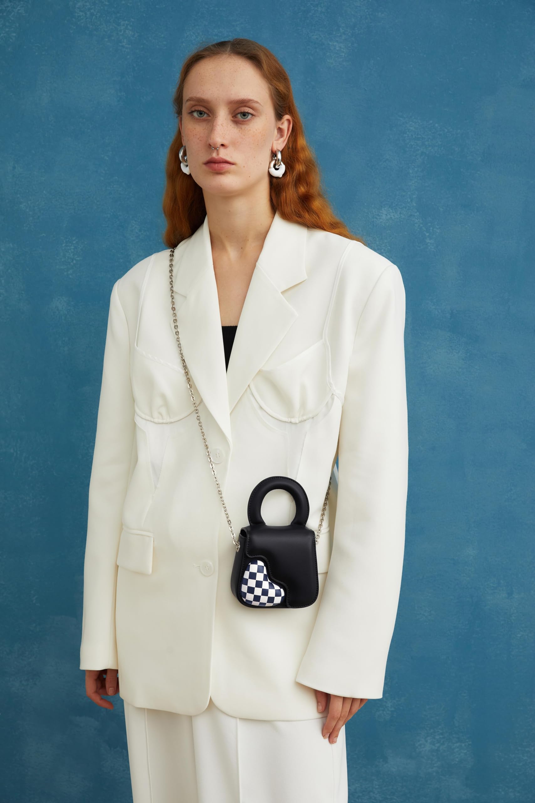 LA FESTIN New Heart Bag With Mirror Handbag Women 2025 Fashion Design Shoulder Bag Leather Cross body Mini Bag