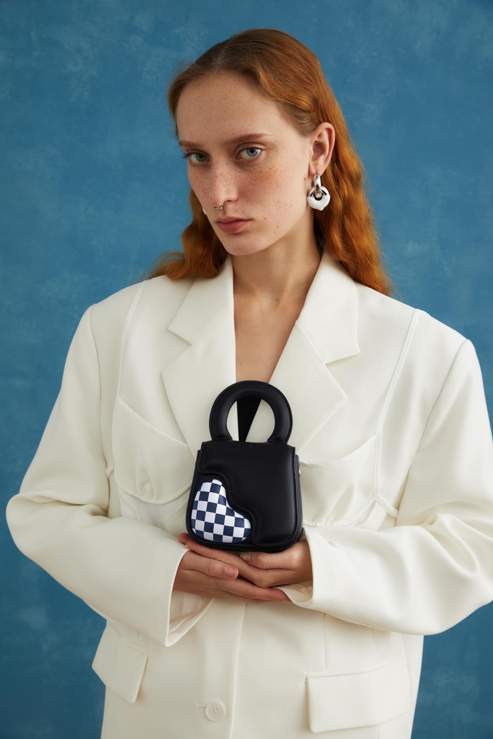 LA FESTIN New Heart Bag With Mirror Handbag Women 2025 Fashion Design Shoulder Bag Leather Cross body Mini Bag